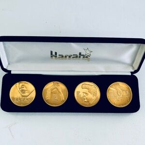 Collectors Elvis Presley Gold Tone Coins from Harrah’s Casino.